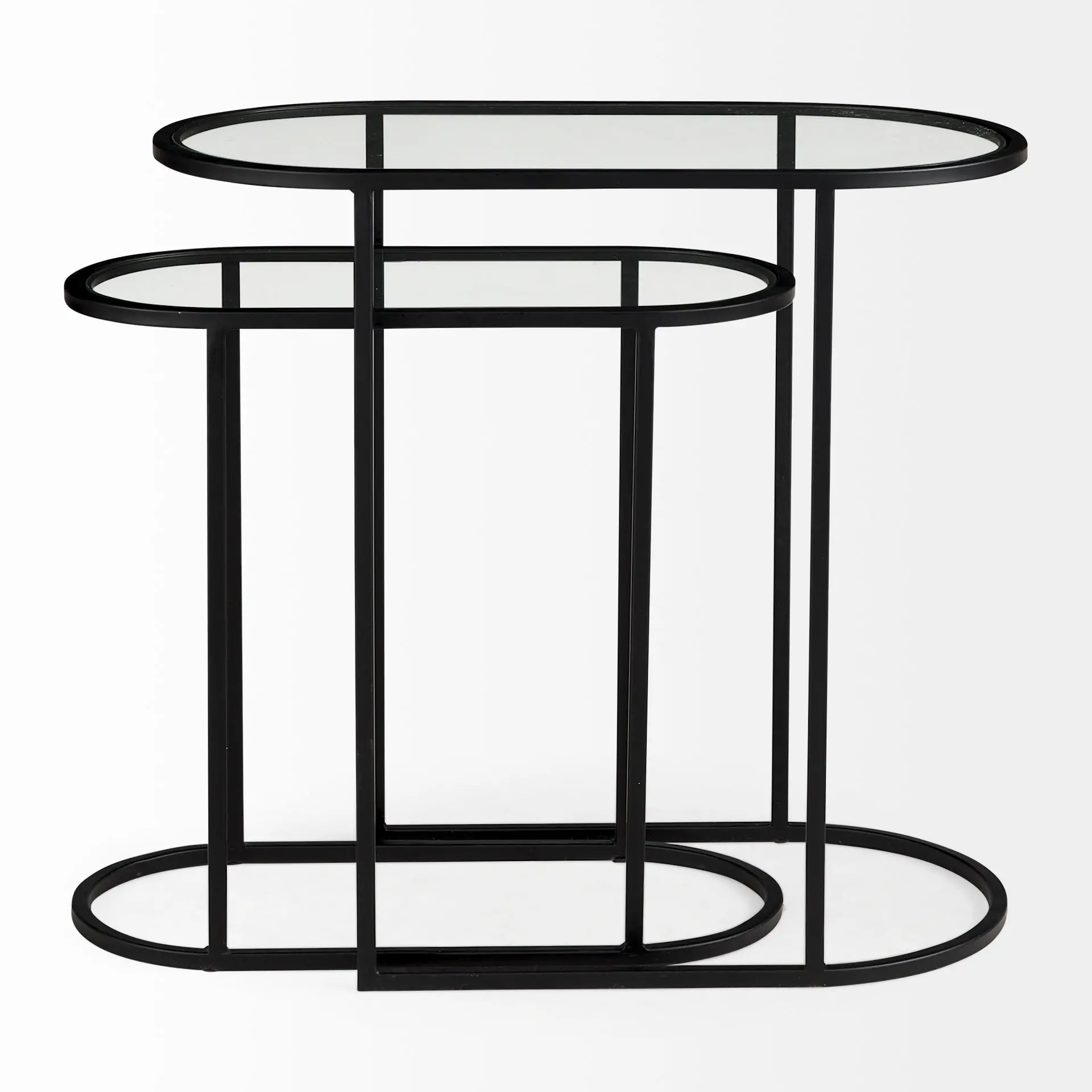 Celine Metal and Glass Nesting Tables-4