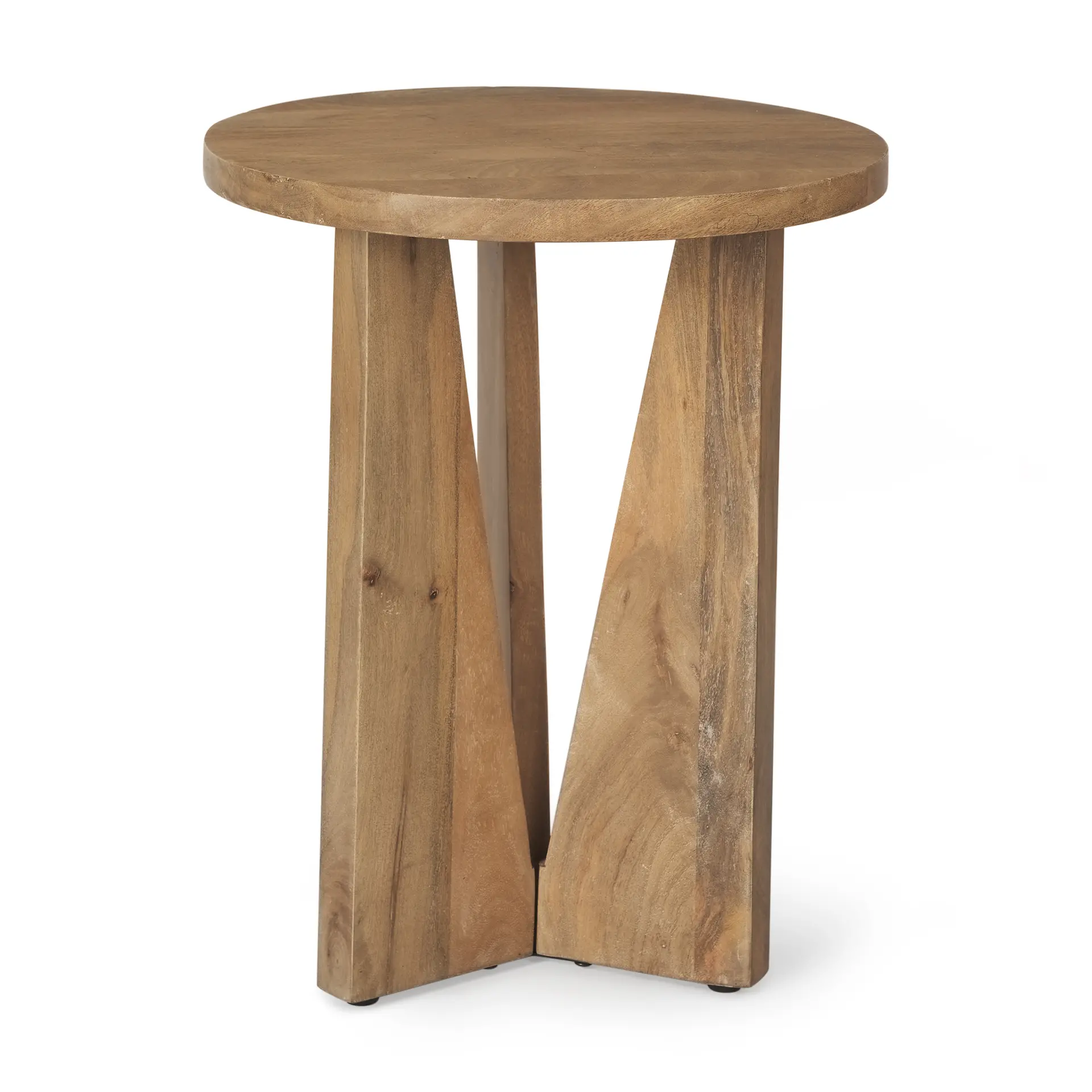 Mattius Light Wood Accent Table-1