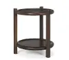 Romi Dark Brown Wood Side Table