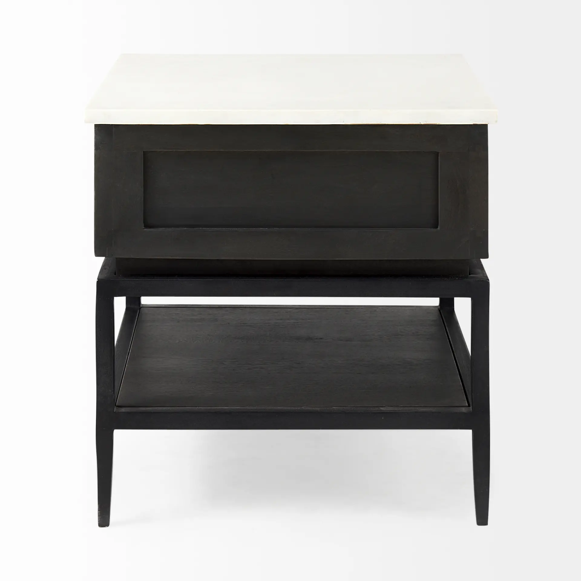 Divina Black and Marble Side Table-7