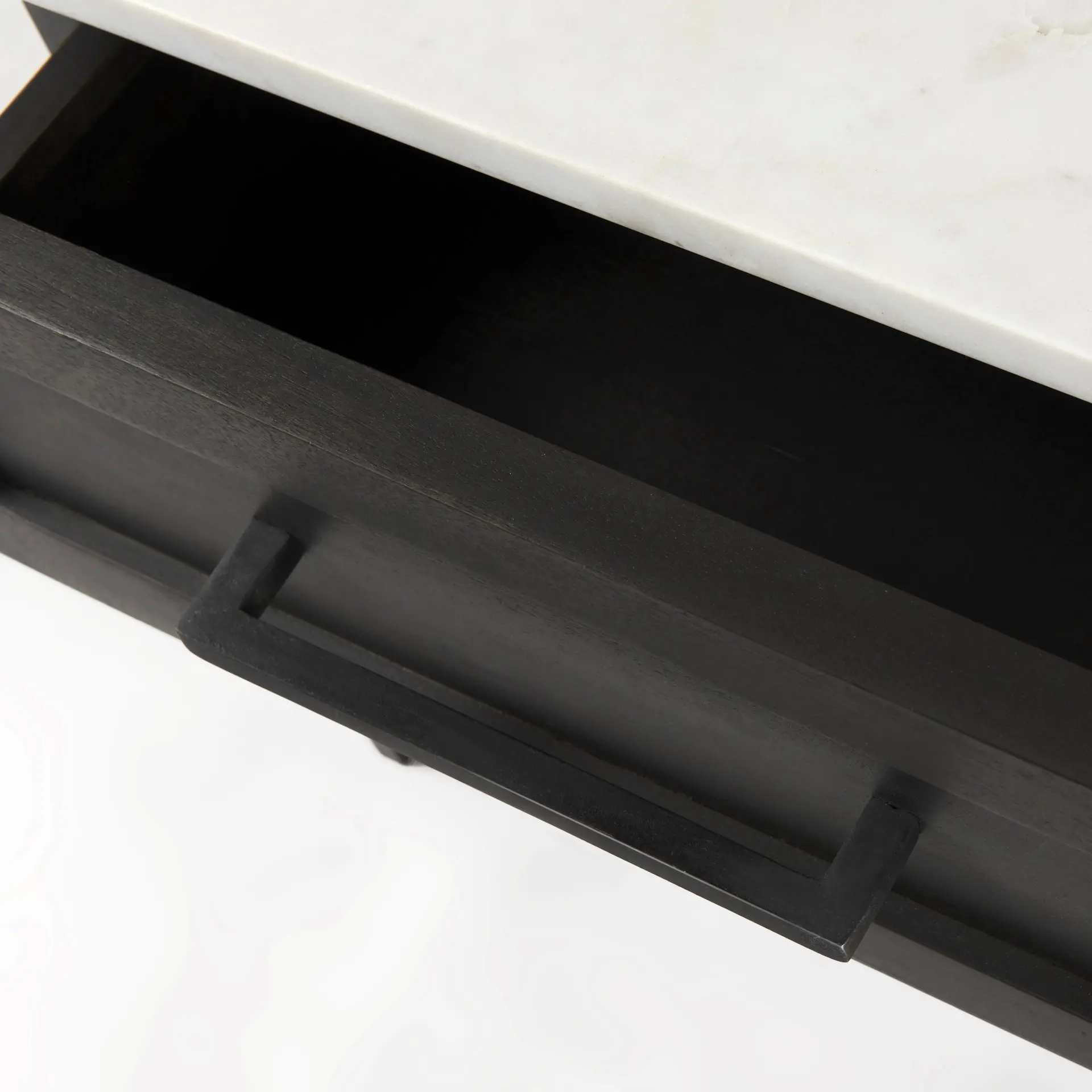Divina Black and Marble Side Table-8