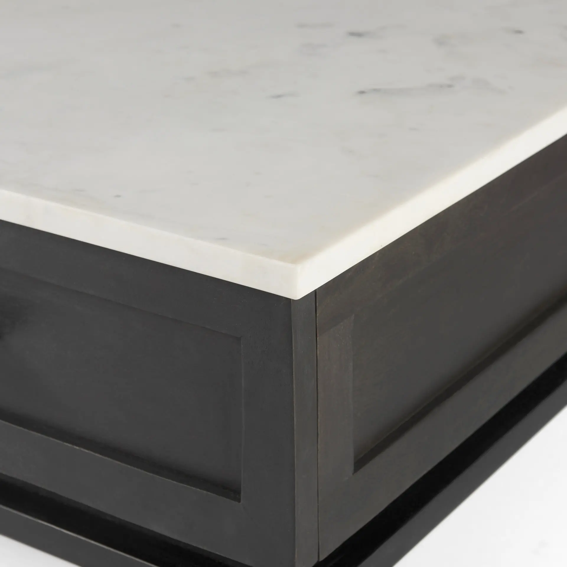 Divina Black and Marble Side Table-9