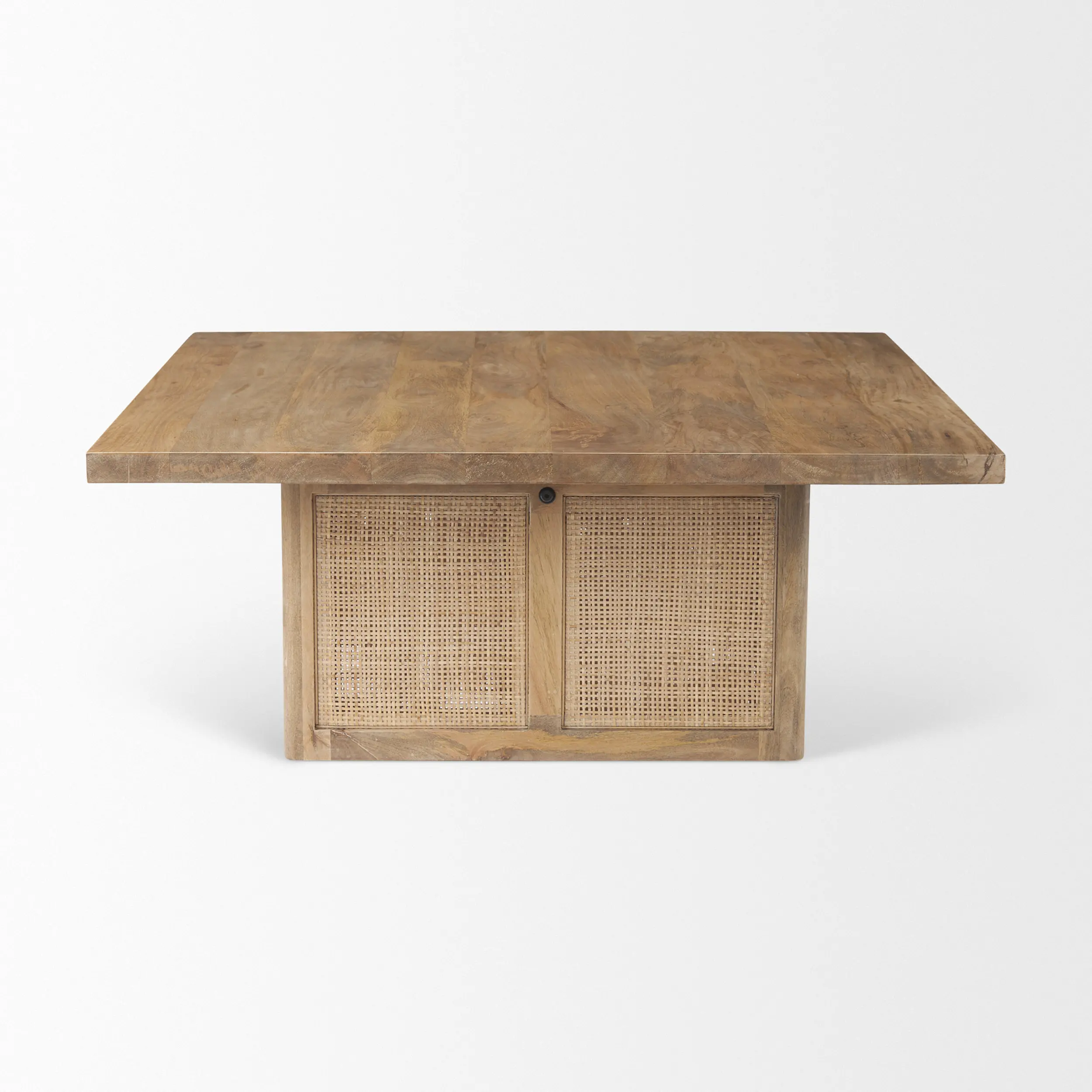 Grier Light Brown Cane Coffee Table-2