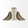 Dover Gold Aluminum Dove Bookends