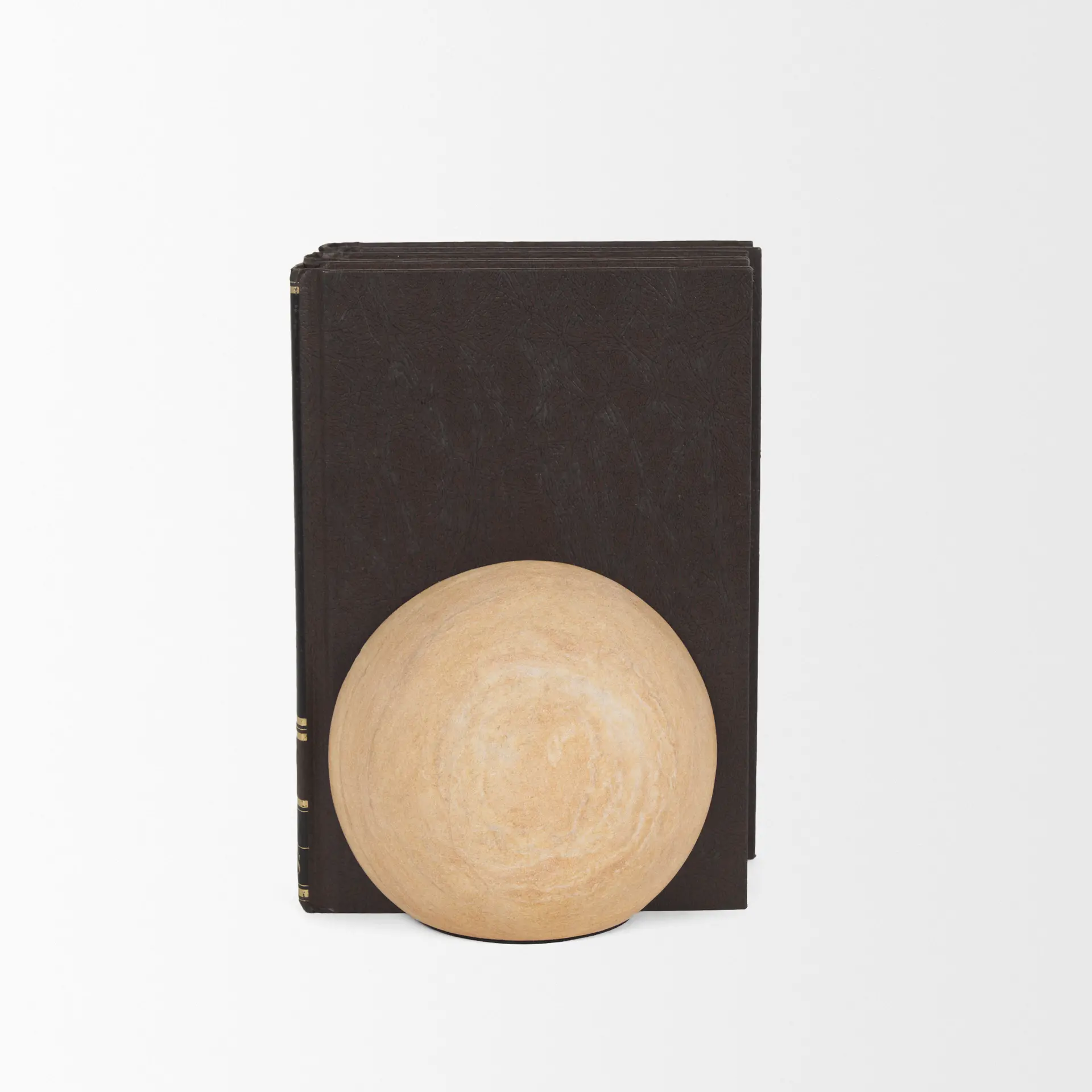 Rahmi Sandstone Orb Bookends-4