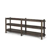 Romi Dark Brown Wood Console Table