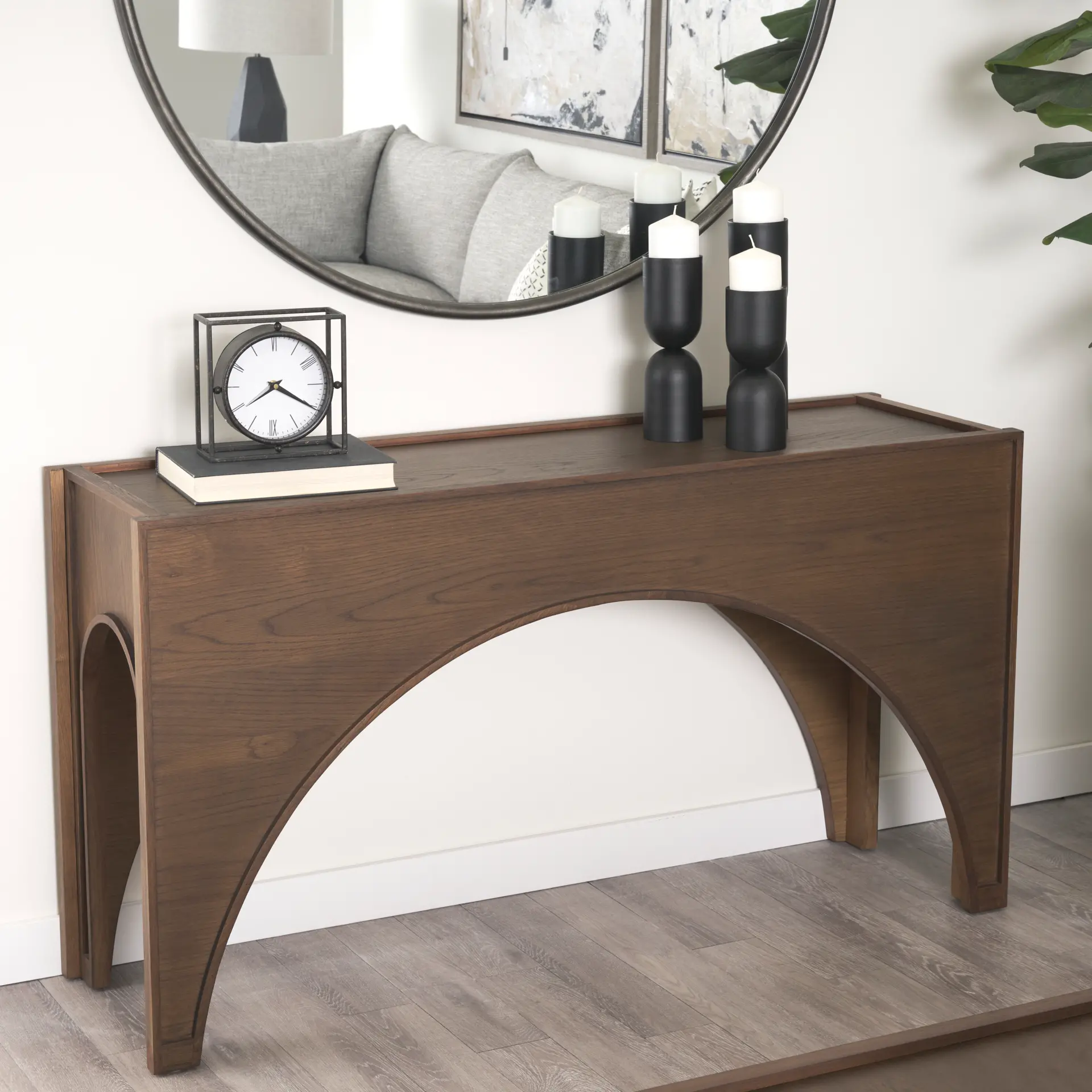 Laraya Dark Brown Sofa Table-1