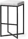Frodo 29.75  Black and White Bar Height Stool