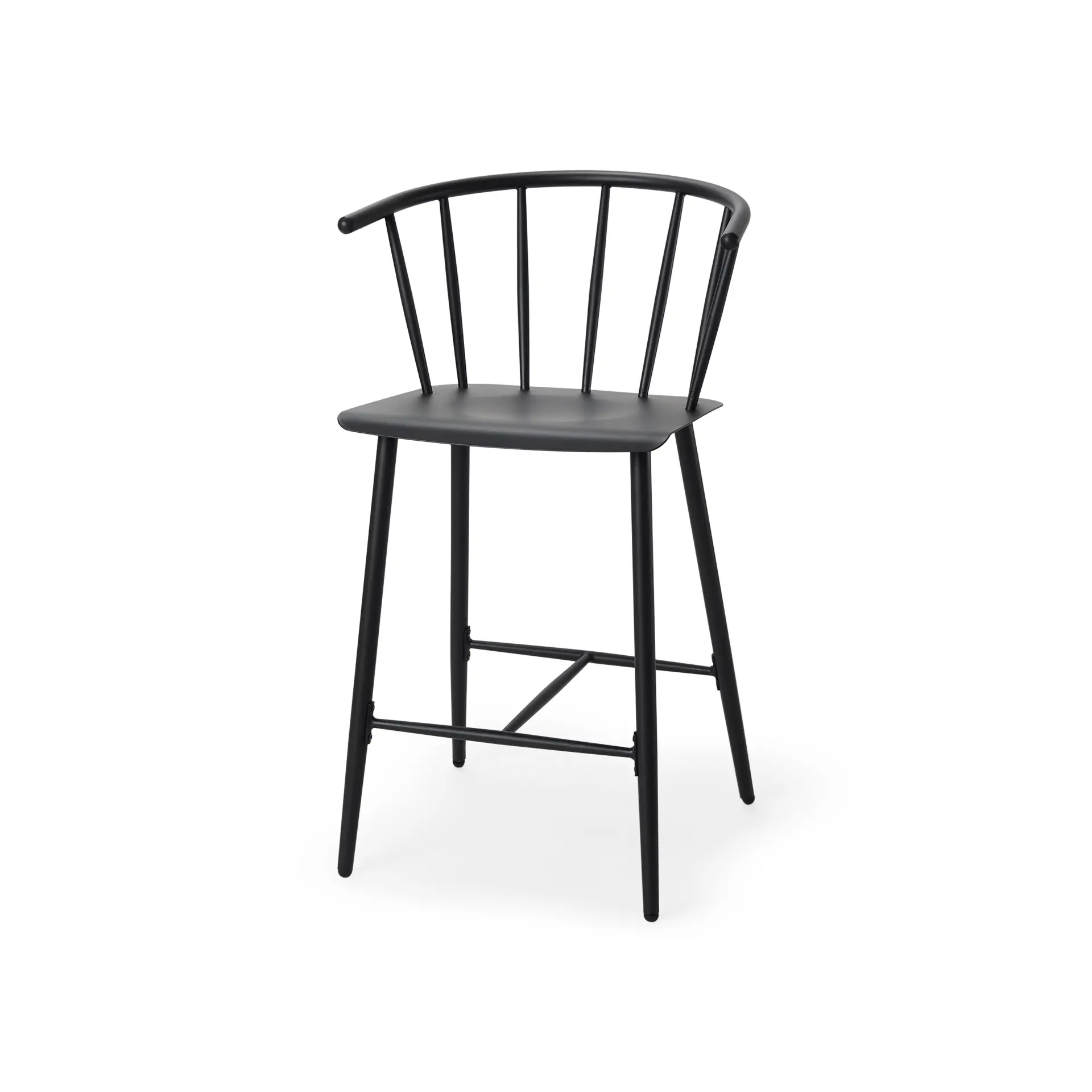 Colin Black Metal Counter Stool-1