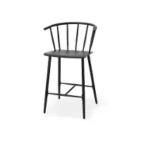 Colin Black Metal Counter Stool