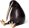 Dodo Kiwi Black Cast Aluminum Mauritian Bird Sculpture