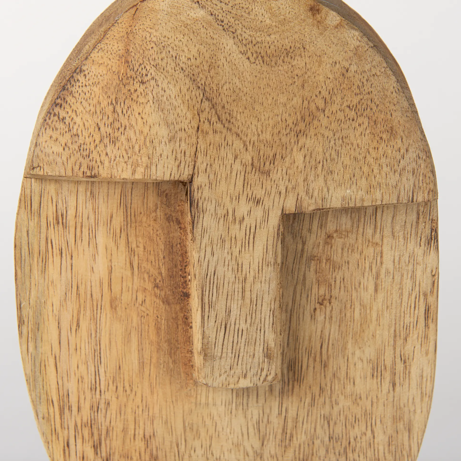 Ivan Medium Wooden Head Sculpture-9