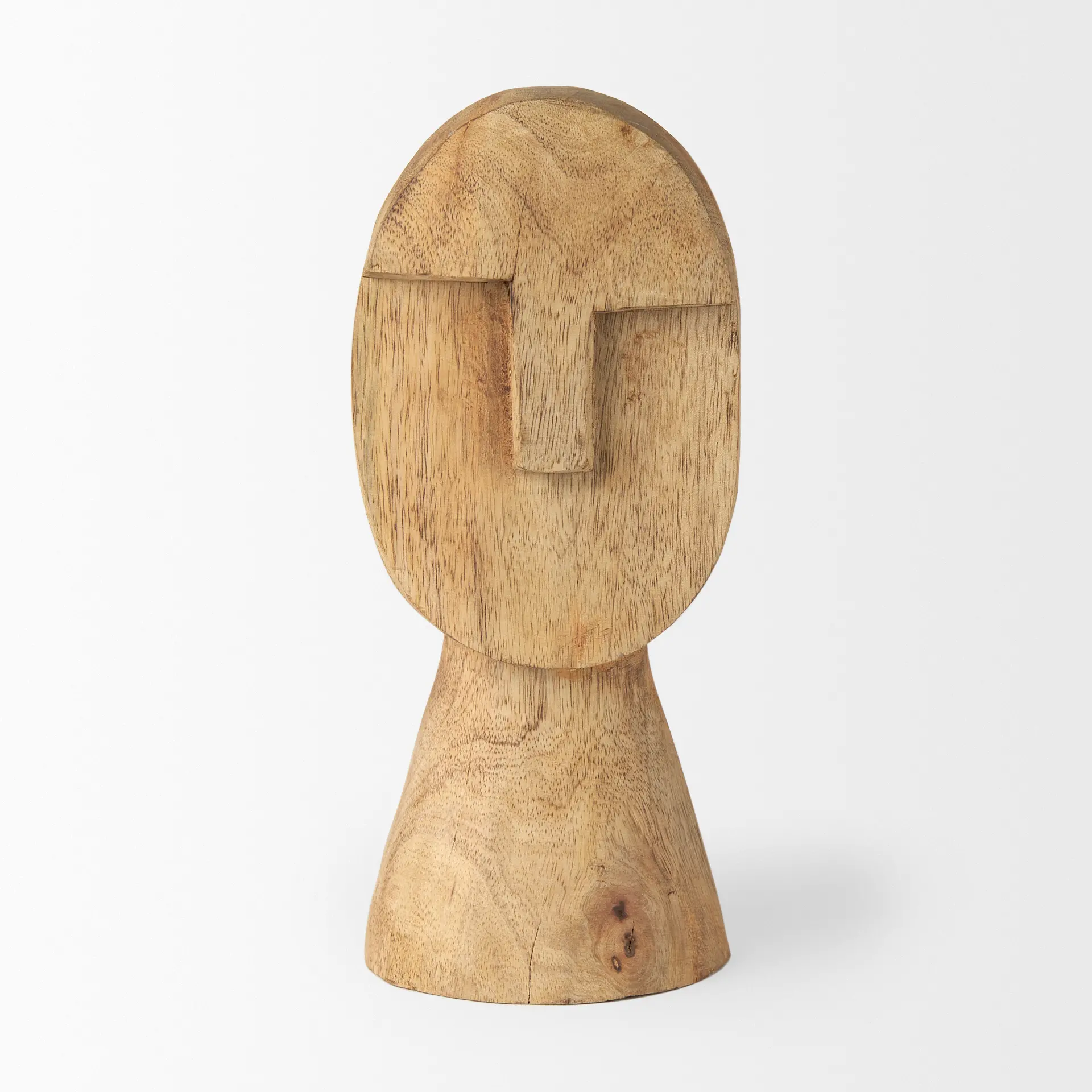 Ivan Medium Wooden Head Sculpture-3