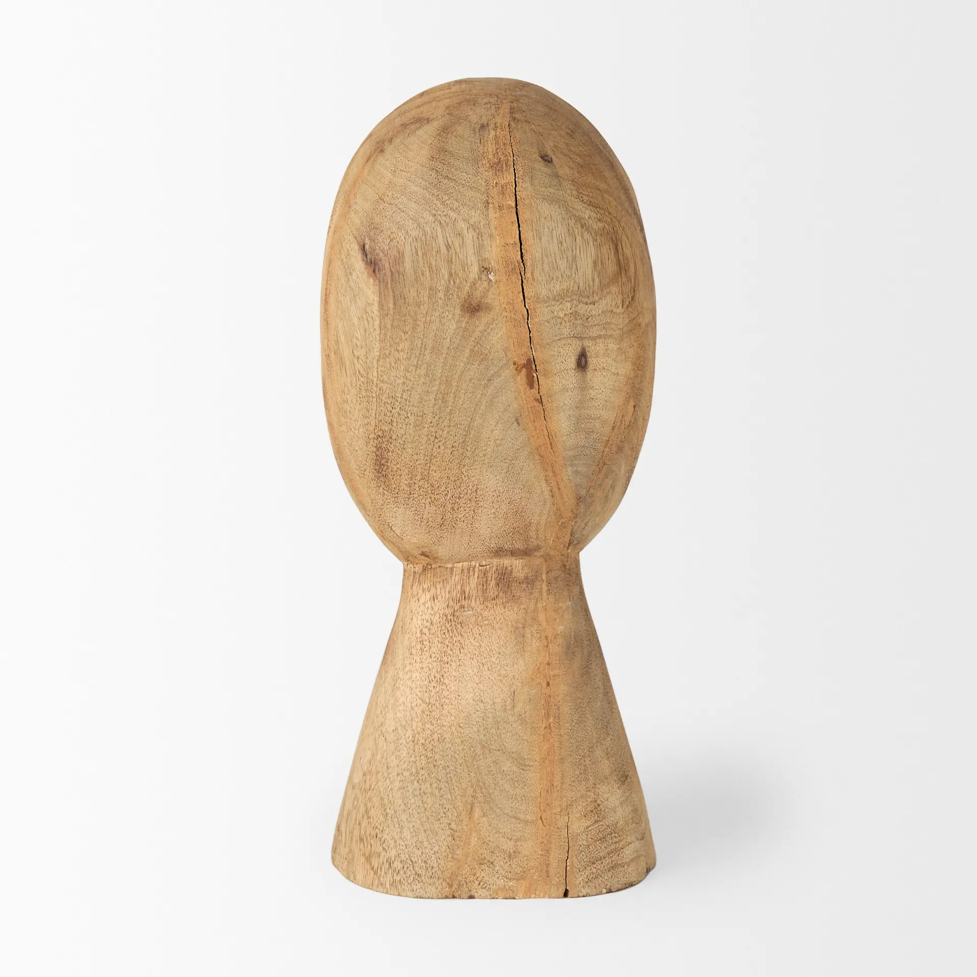 Ivan Medium Wooden Head Sculpture-6