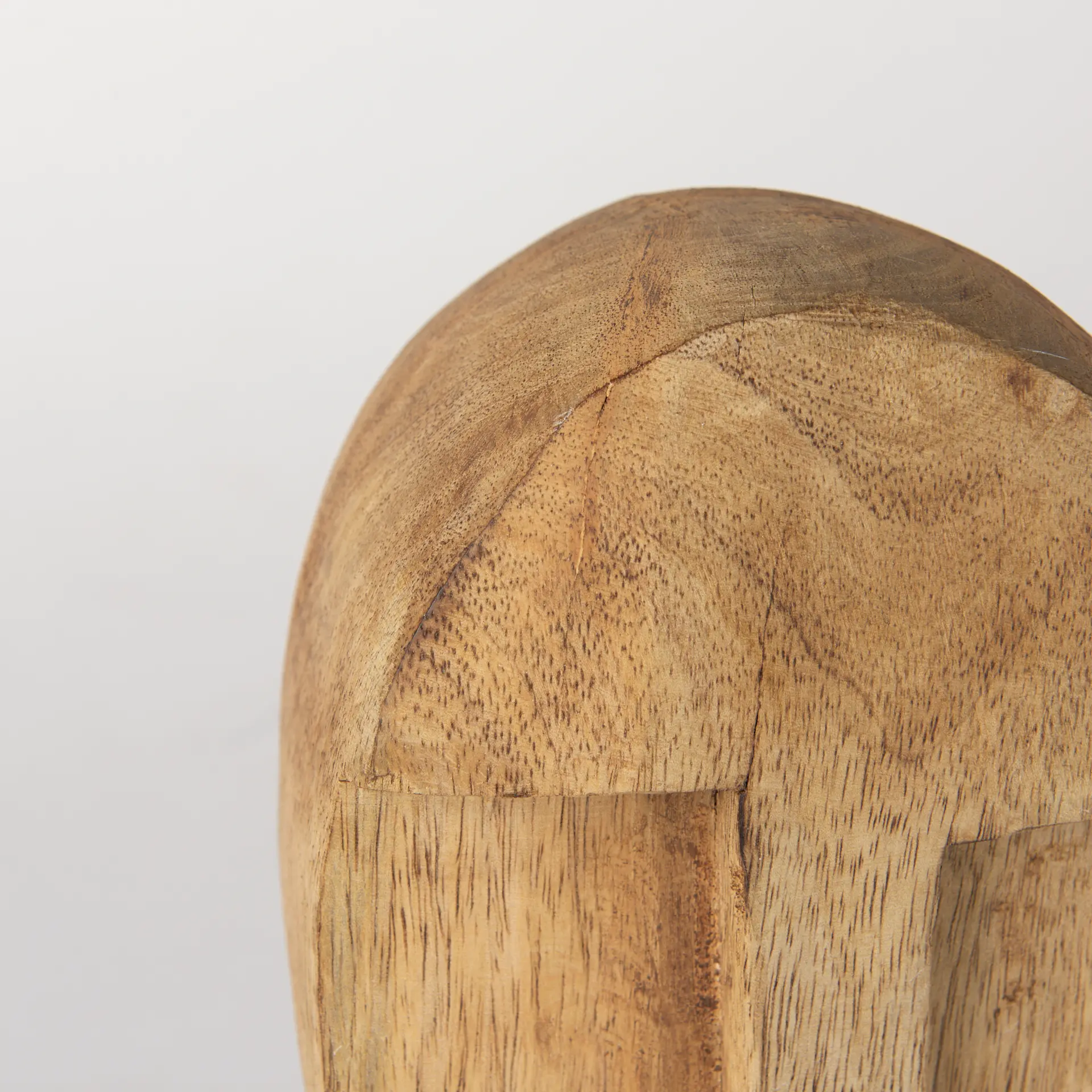 Ivan Medium Wooden Head Sculpture-8