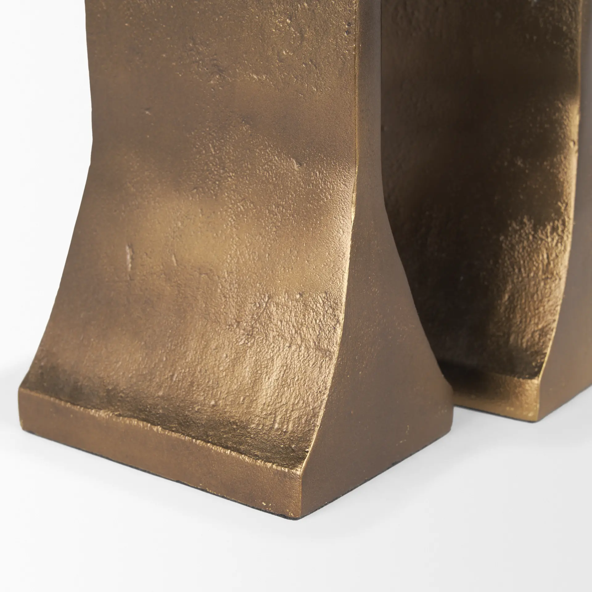 Polli Antiqued Gold Metal Taper Candleholders, Set of 2-8