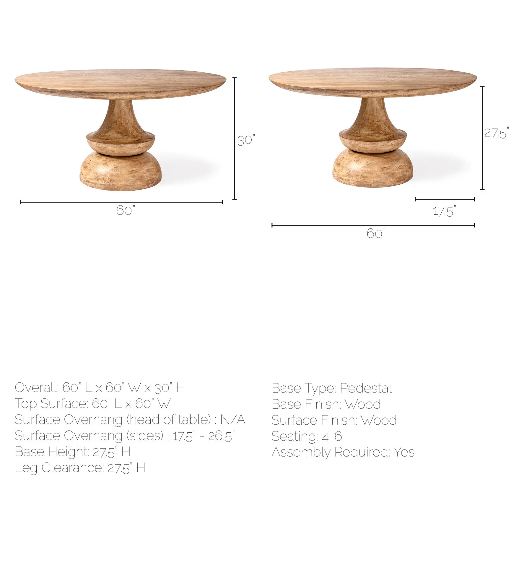 Crossman Natural Dining Table-7