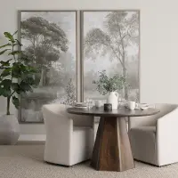 Jovani 48  Dark Brown Mango Wood Dining Table