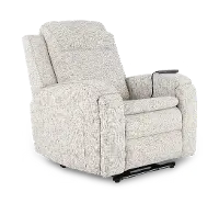 Armstrong Storm Beige Power Recliner with Heat and Massage