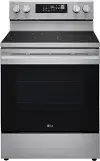LRIN6323YE LG 6.3 Cu Ft Smart Induction Single Oven Range - Stainless Steel