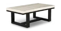 Lucca White Marble Coffee Table