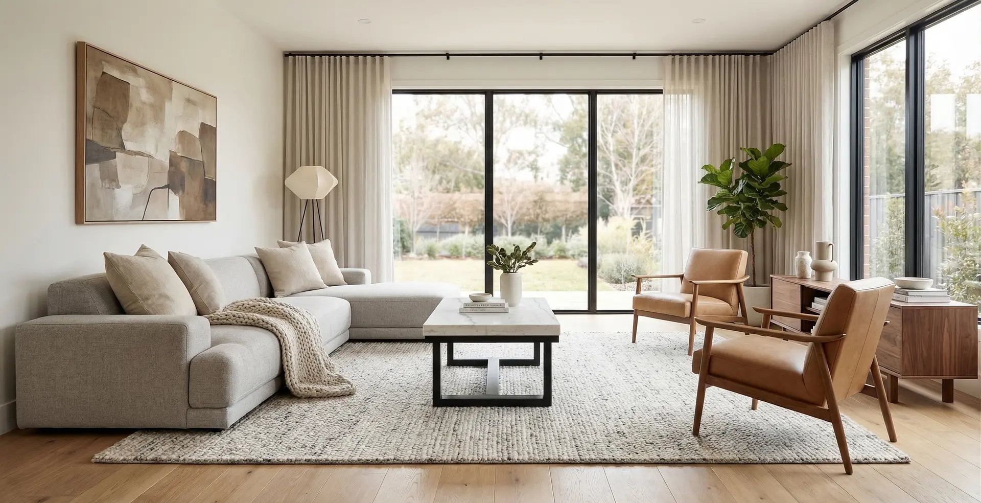 Lucca White Marble Coffee Table-2