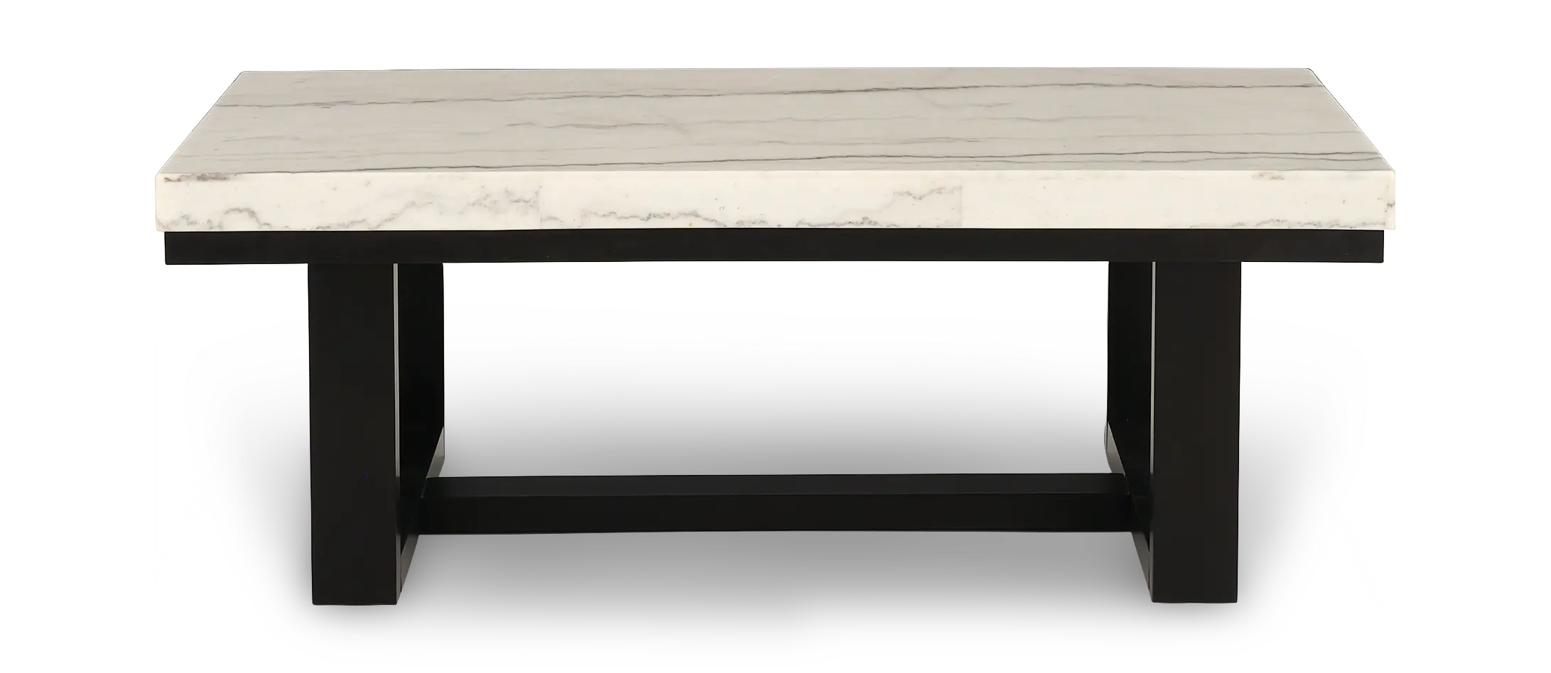 Lucca White Marble Coffee Table-5
