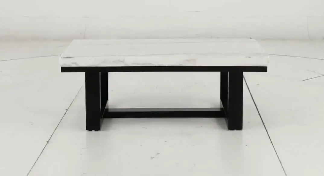 Lucca White Marble Coffee Table-8