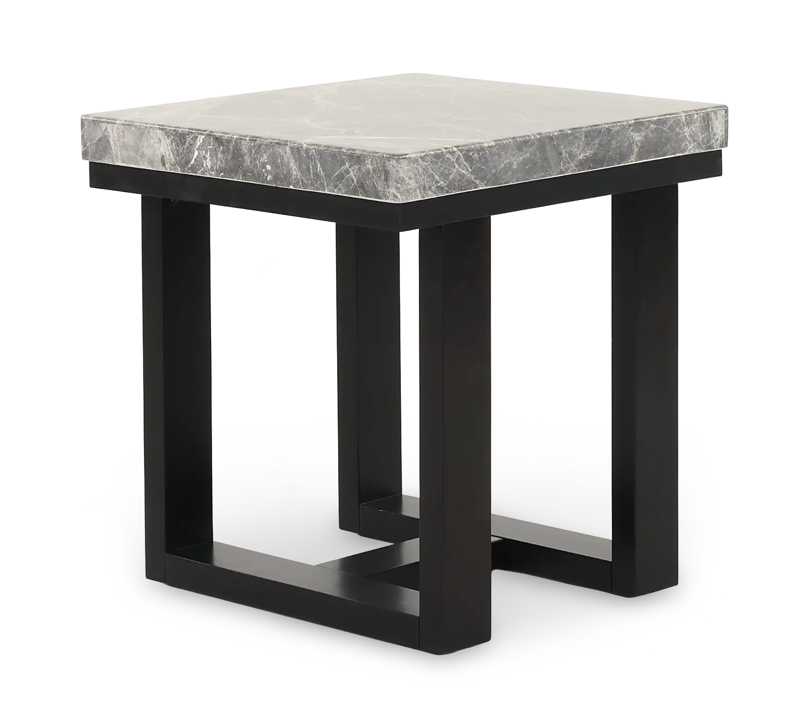 Lucca Gray Marble End Table-1