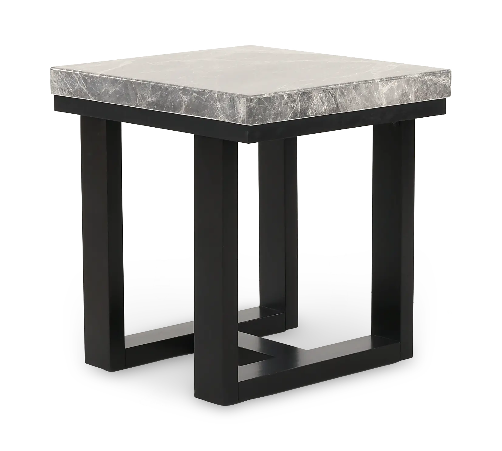 Lucca Gray Marble End Table-4