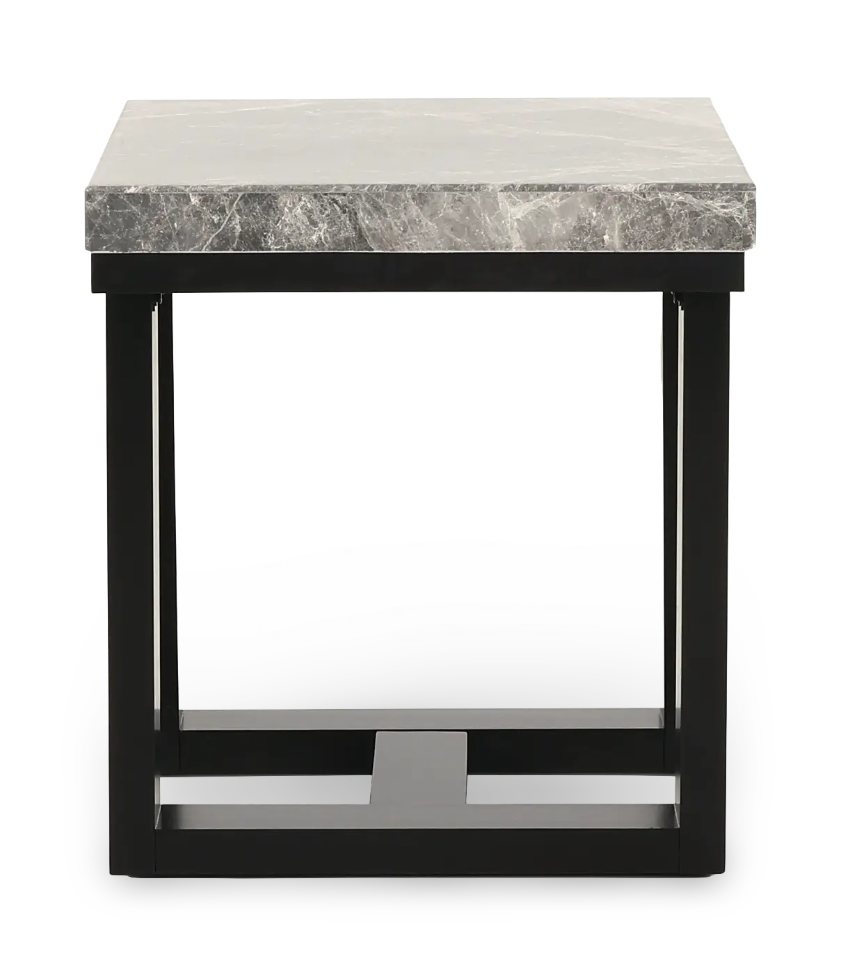 Lucca Gray Marble End Table-5