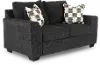Loreo Ebony Chenille Loveseat