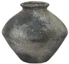Dark Gray Round Ceramic Antique Vase
