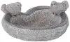 Gray Indoor and Outdoor Decorative Bird Bath