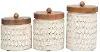Small Paper Mache Decorative Canisters
