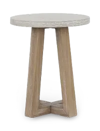 Rivan Light Gray Side Table
