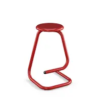 Paperclip70 Ketchup Red Counter‑Height Bar Stool
