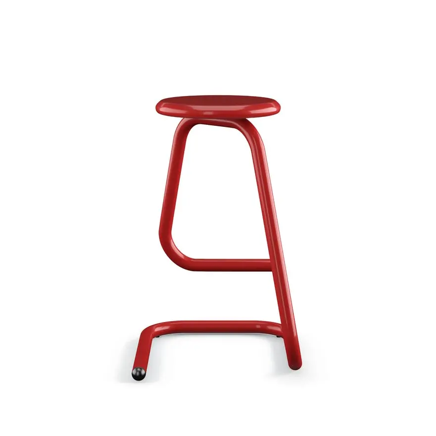 Paperclip70 Ketchup Red Counter‑Height Bar Stool-5