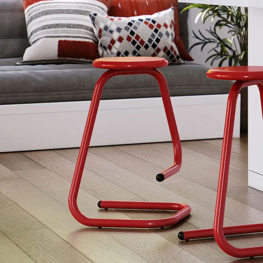 Paperclip70 Ketchup Red Counter‑Height Bar Stool-8