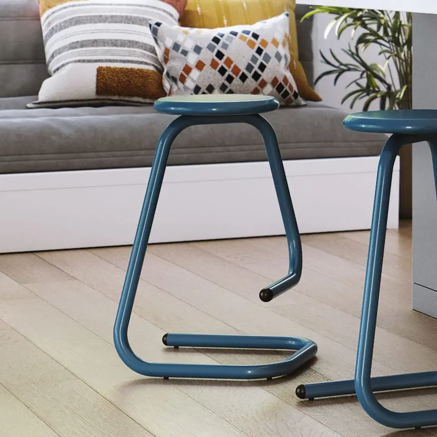 Paperclip70 Berry Blue Counter‑Height Bar Stool-8