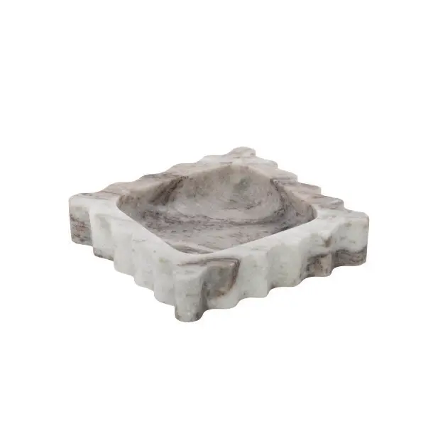 Gray Marble Living Room Decorative Tray-1