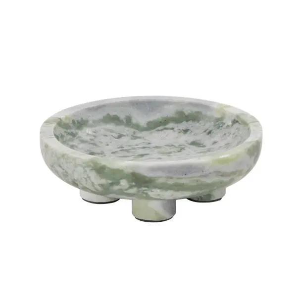 Large Green Marble Decorative Bowl-1