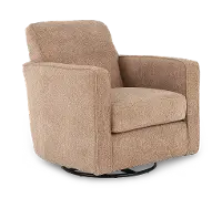 Comrade Umber Swivel Glider Chair