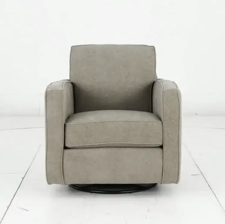 Comrade Olive Gray Swivel Glider Chair-9