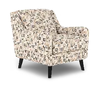 Farrow Sandlewood Brown Geometric Accent Chair