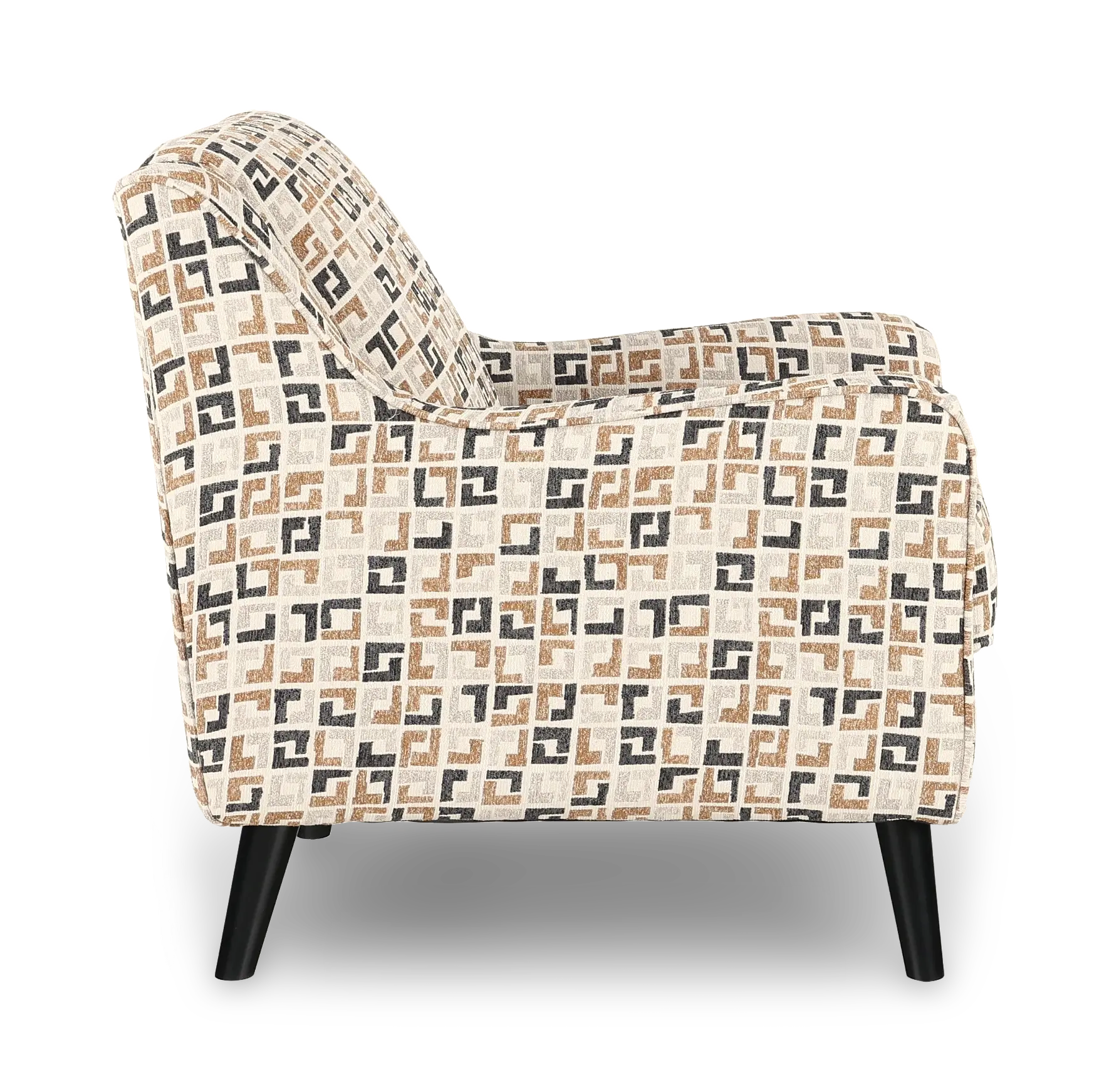 Farrow Sandlewood Brown Geometric Accent Chair-5