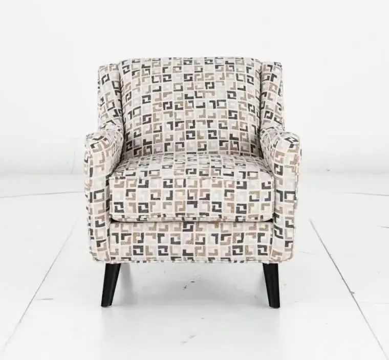 Farrow Sandlewood Brown Geometric Accent Chair-9