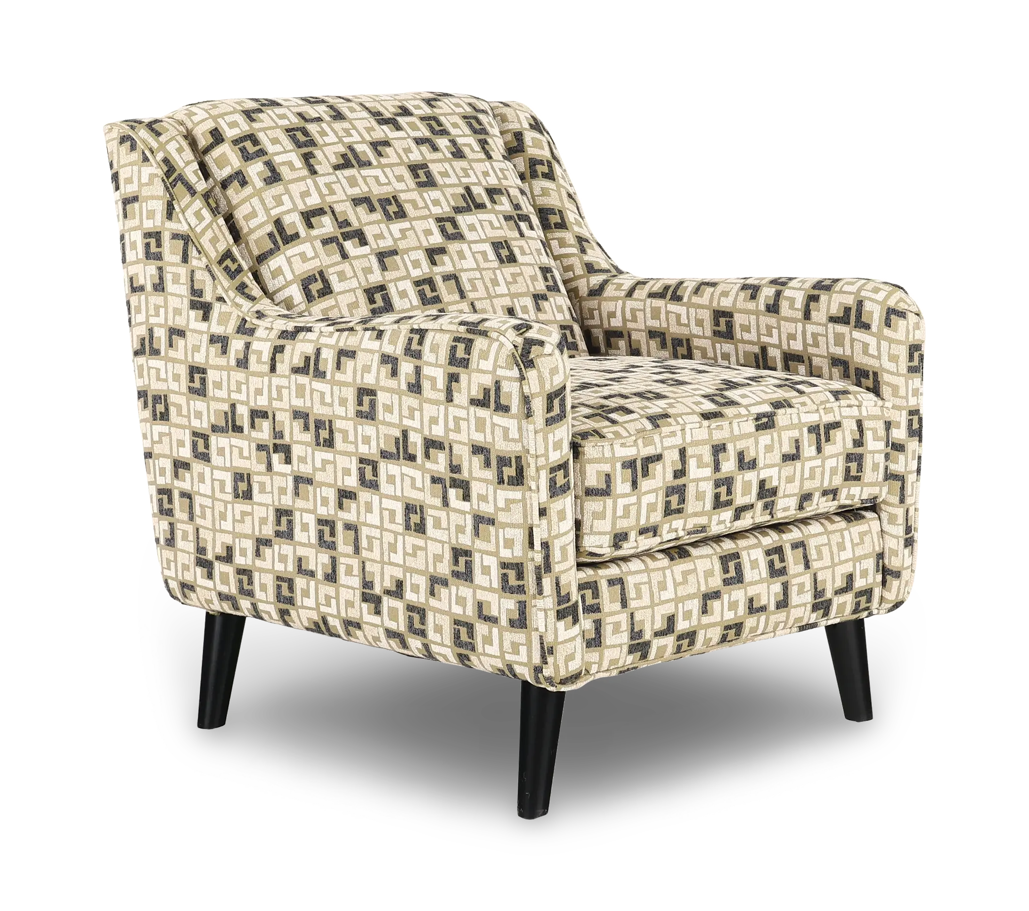 Farrow Wasabi Tan and Cream Accent Chair-1
