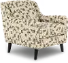 Farrow Wasabi Tan and Cream Accent Chair