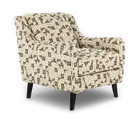 Farrow Wasabi Tan and Cream Accent Chair